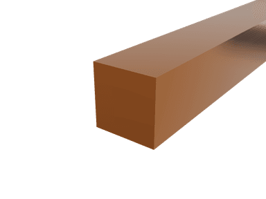 101 Copper Square Bar