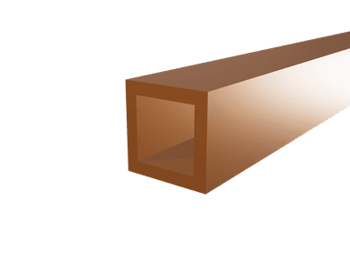 122 Copper Square Tube